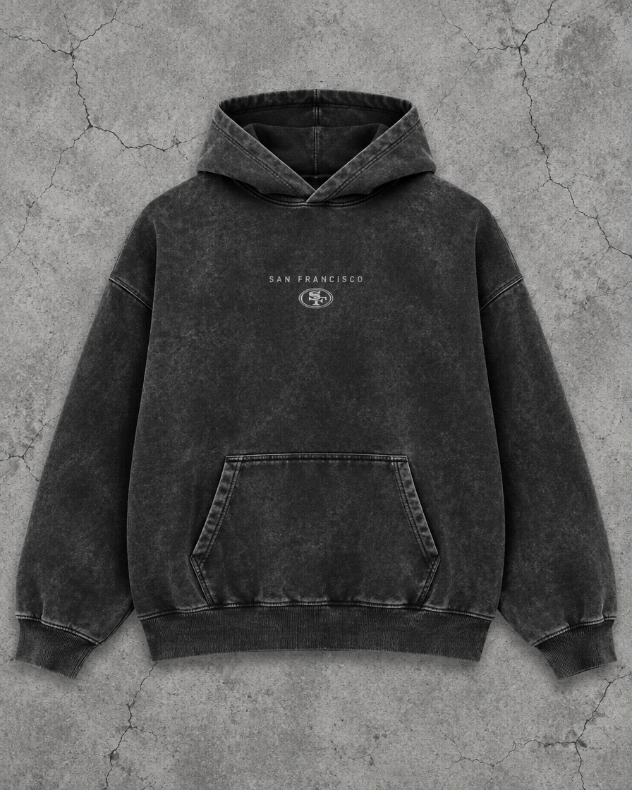 49ers Greyline hoodie front