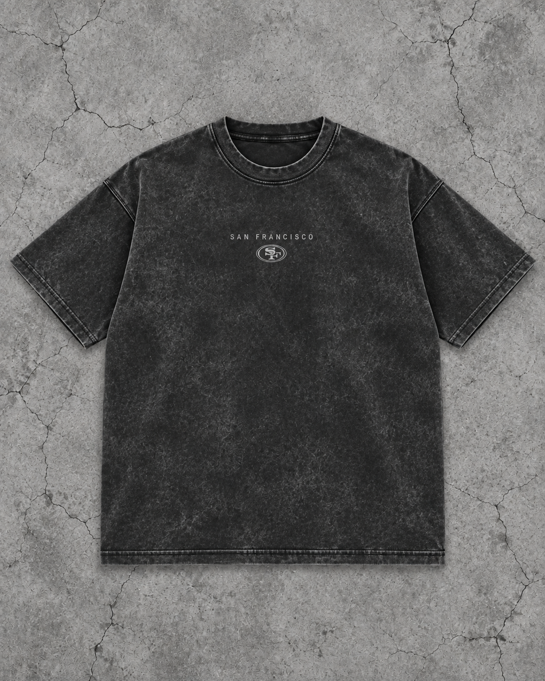49ERS GREYLINE TEE front
