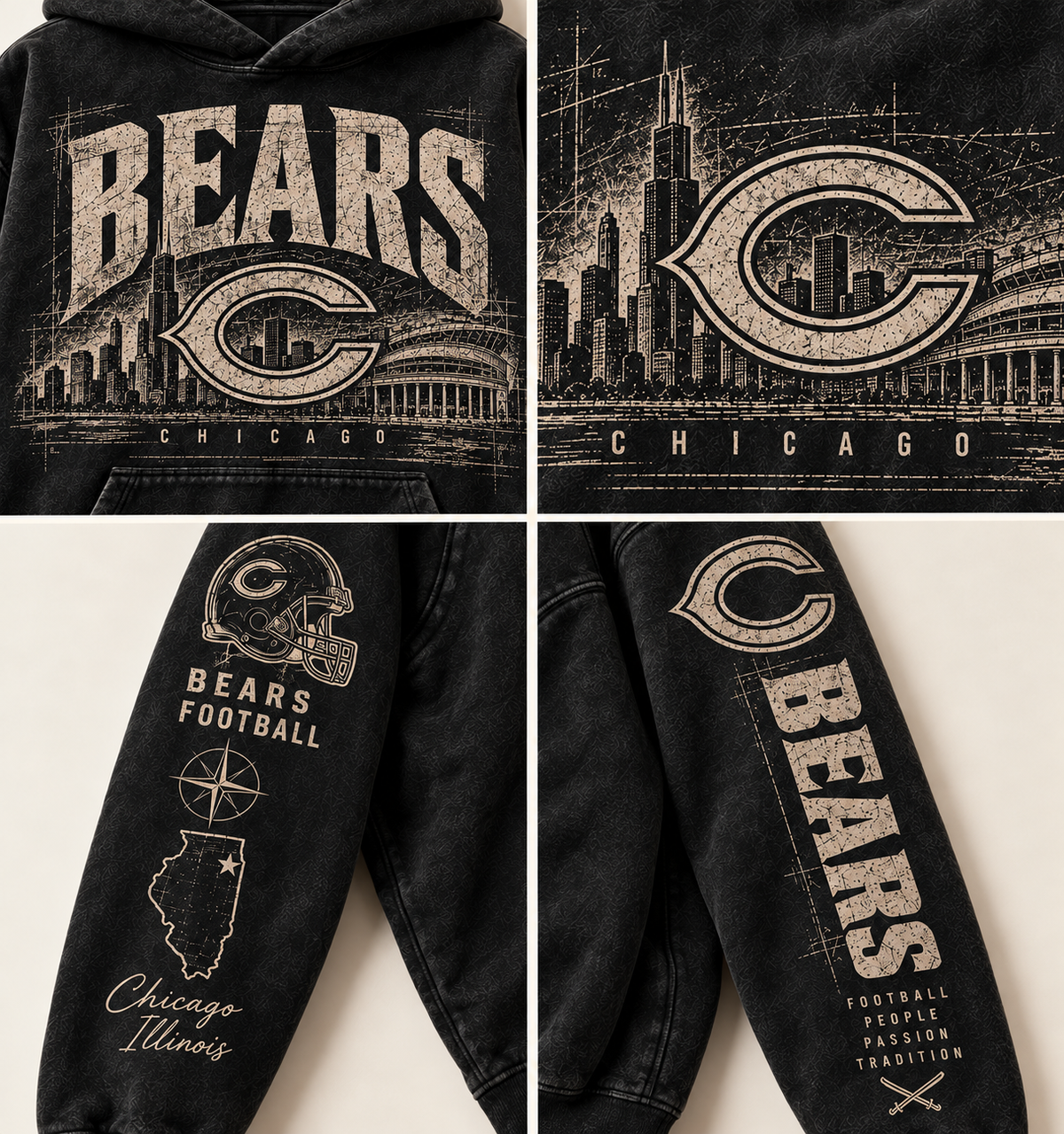 Bears Archive Crest artwork detail grid