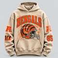 Bengals Helmet Archive cream hoodie front