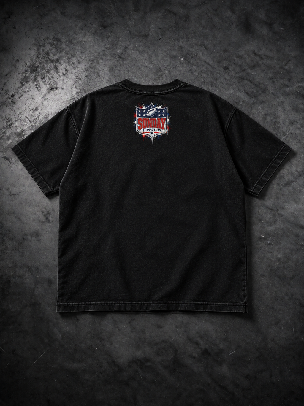 Philadelphia After Dark tee back, Sunday Supply Co. shield