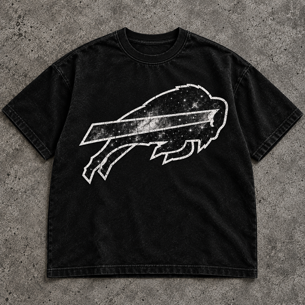 Bills blackout T-shirt front mockup