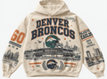 Denver Broncos Stadium Relic cream hoodie front