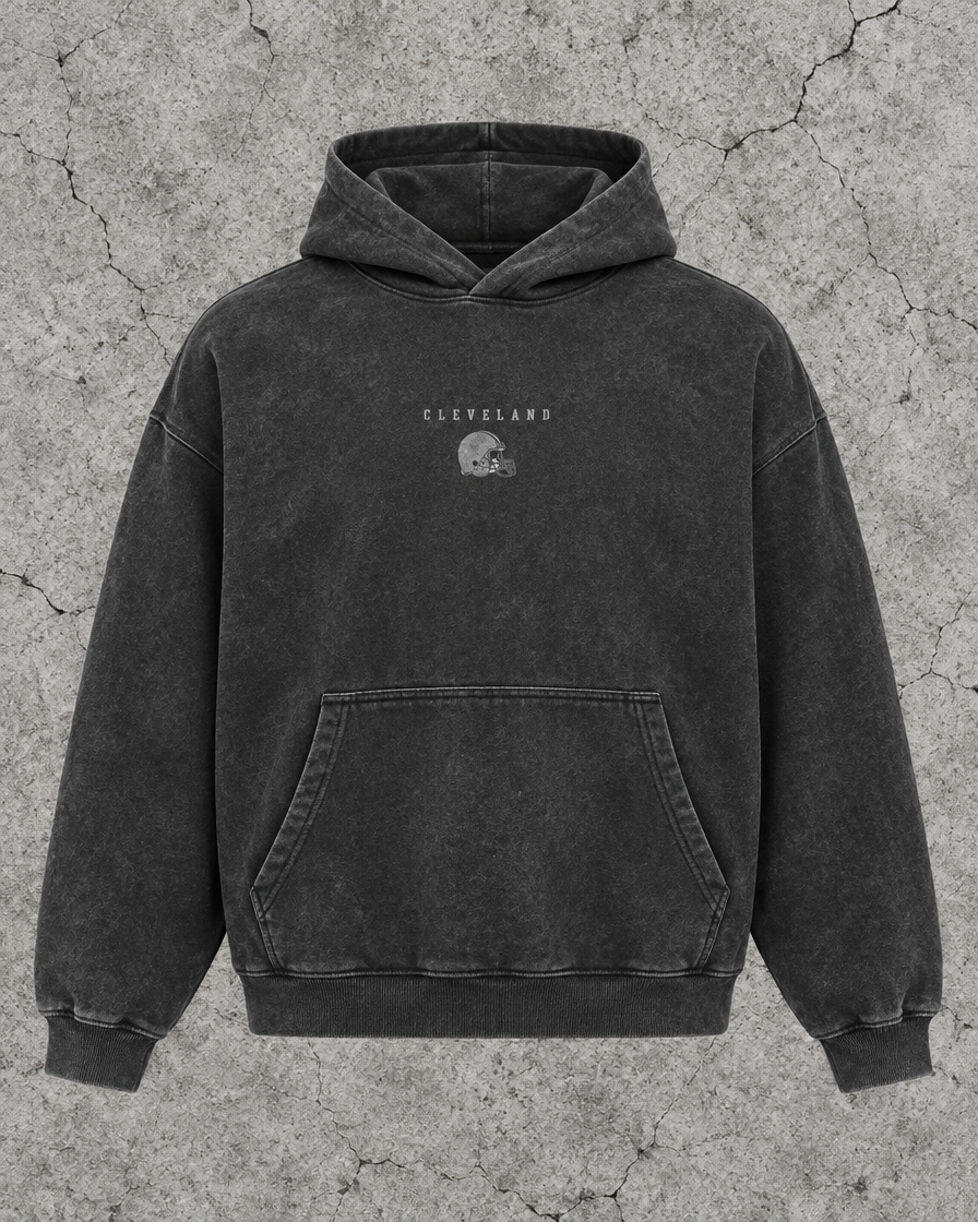 browns Greyline hoodie front
