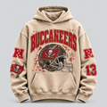 Buccaneers Helmet Archive cream hoodie front