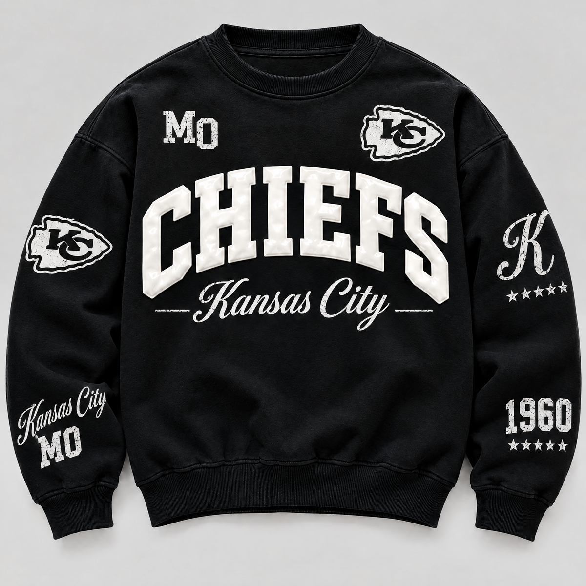 Kansas City Chiefs Varsity Crewneck front