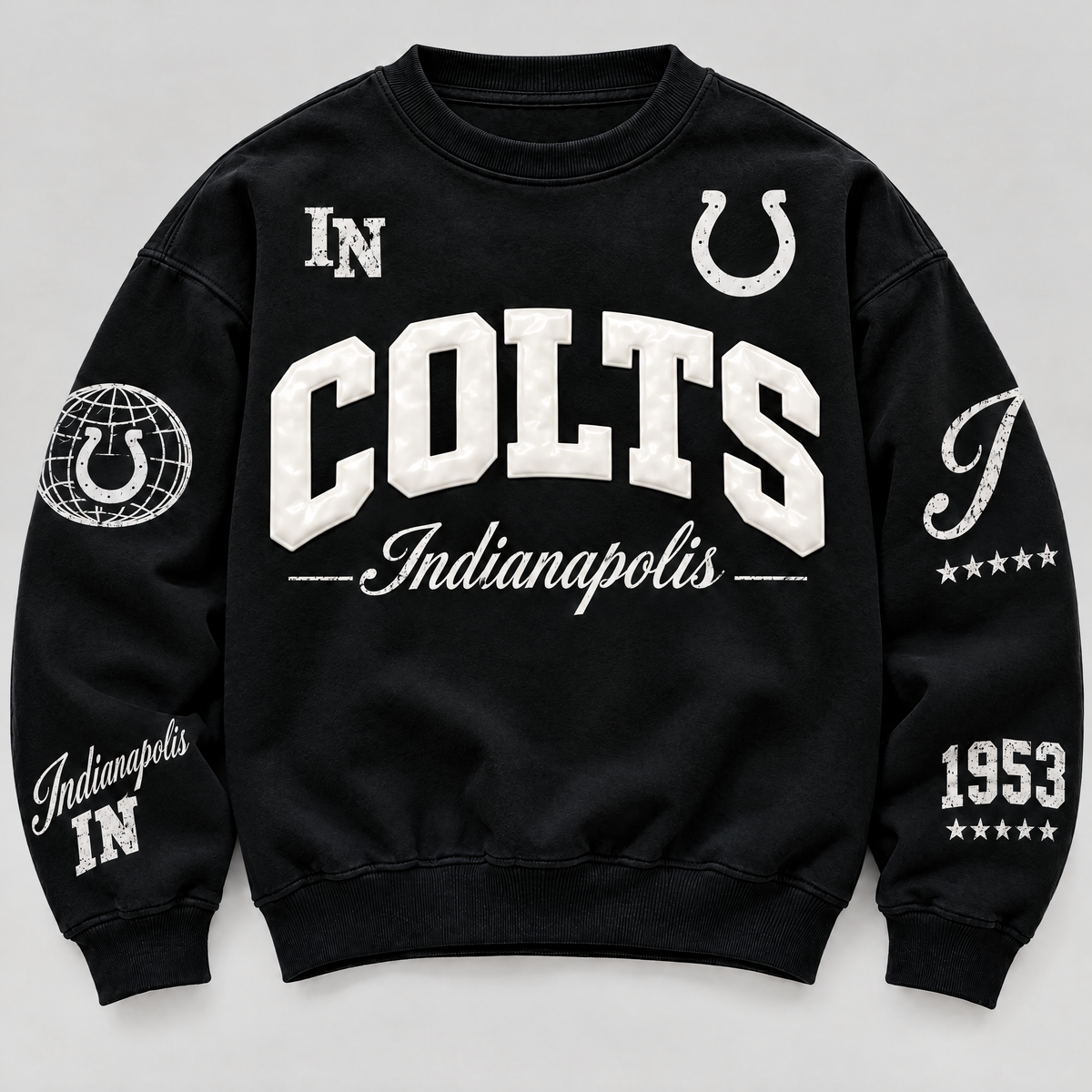 Indianapolis Colts Varsity Crewneck front
