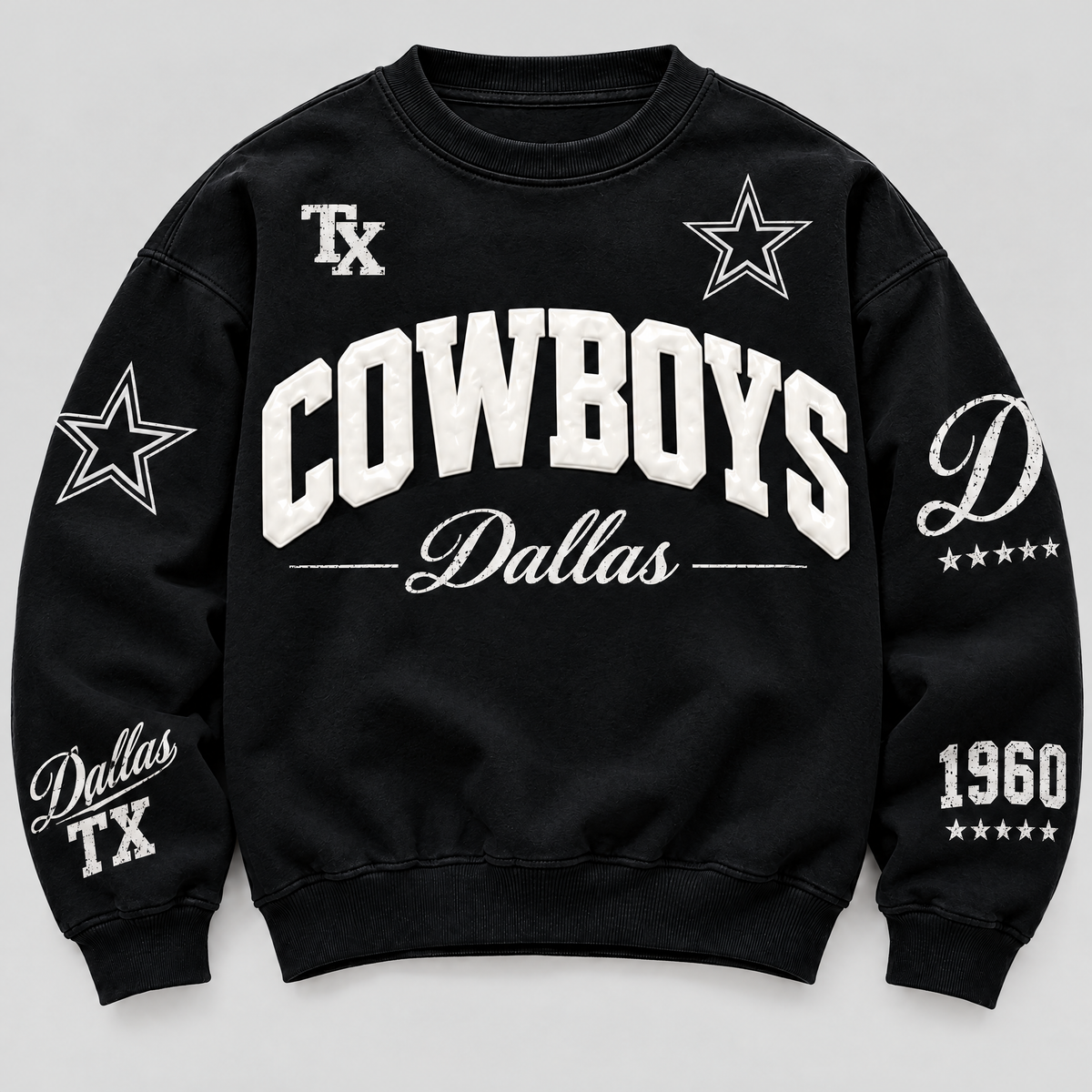 Dallas Cowboys Varsity Crewneck front