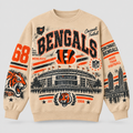 Bengals Stadium Relic Crewneck — Nude front