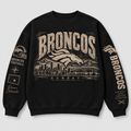 Broncos Archive Crest Crewneck — Black front