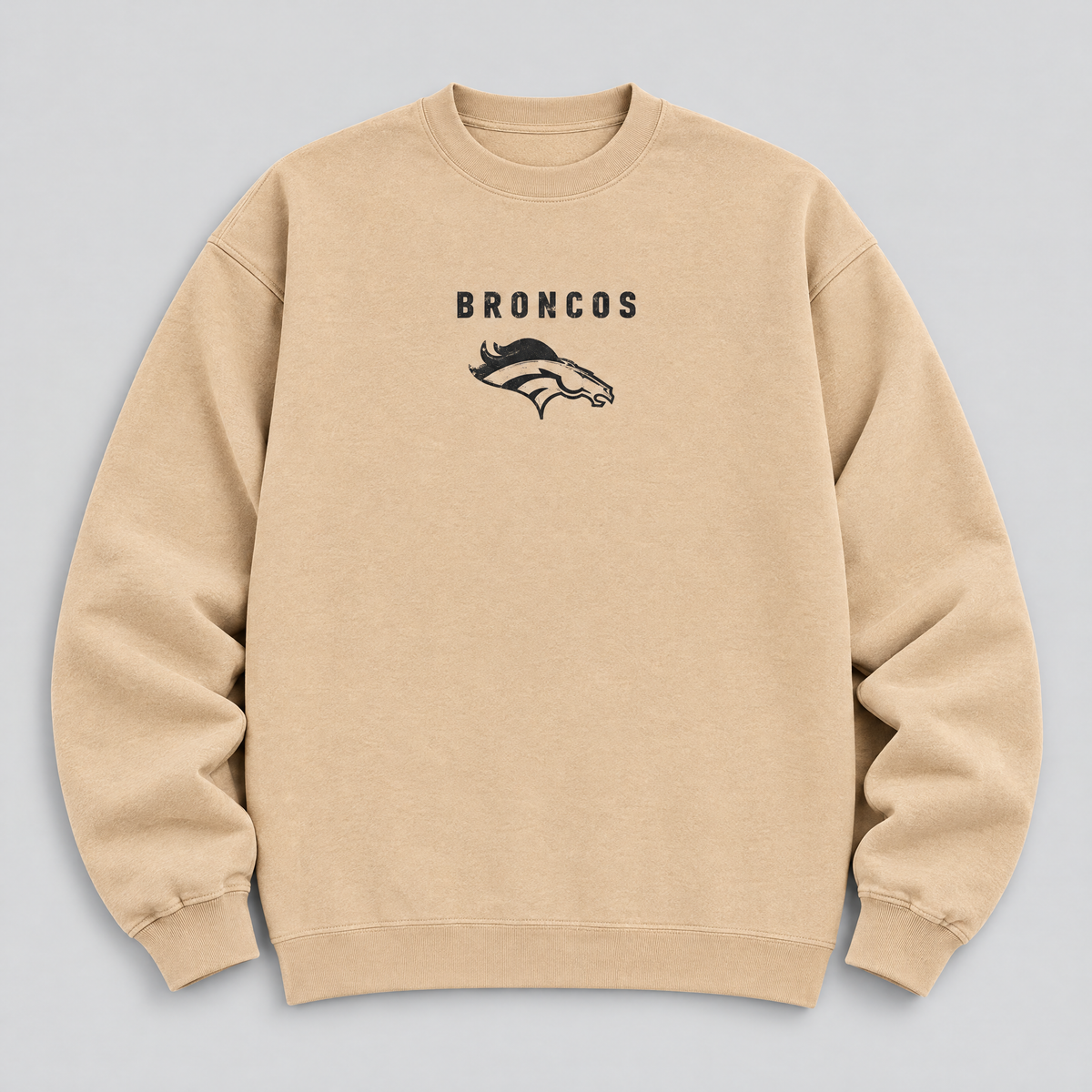 Denver Broncos Greyline Crewneck — Nude front