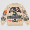 Broncos Stadium Relic Crewneck — Nude front