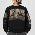 Browns Archive Crest Crewneck — Black front