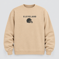 Cleveland Browns Greyline Crewneck — Nude front