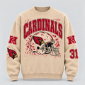 Cardinals Helmet Archive Crewneck — Nude front