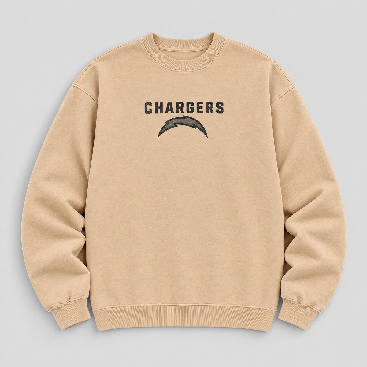 Chargers Greyline Crewneck — Nude front