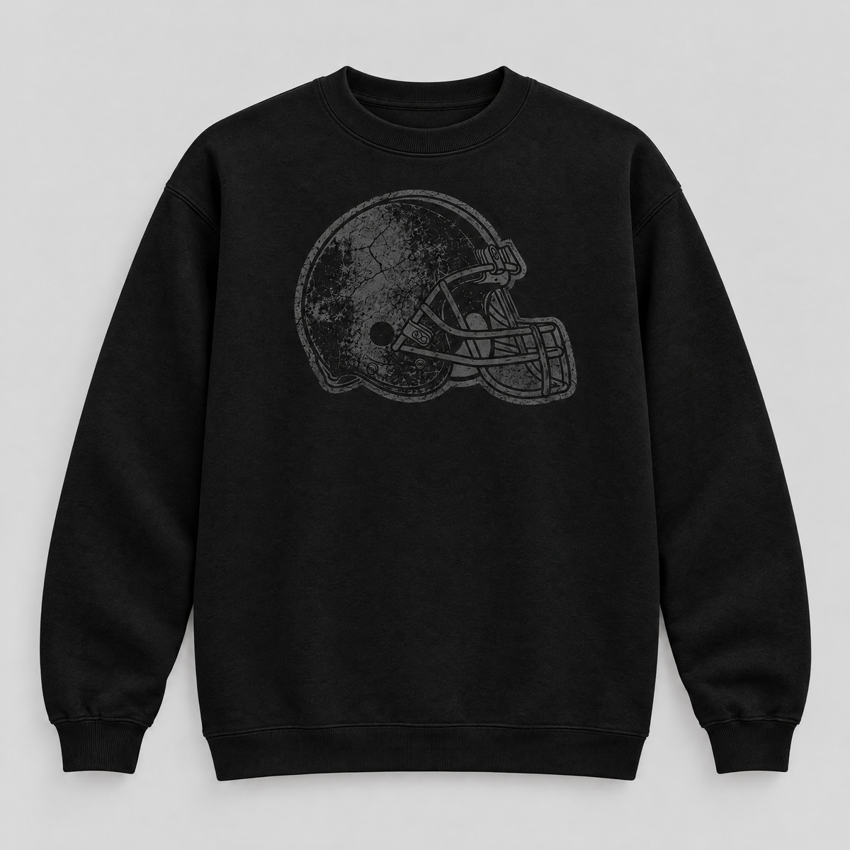 Cleveland Browns Blackout Crewneck — Black front