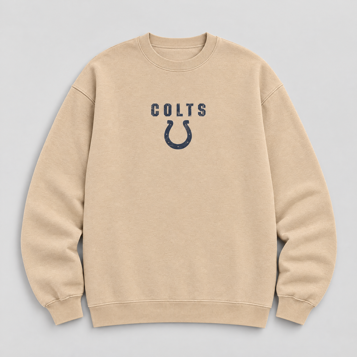 Colts Greyline Crewneck — Nude front
