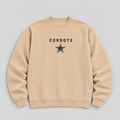 Cowboys Greyline Crewneck — Nude front
