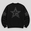 Cowboys Blackout Crewneck — Black front