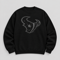 Texans Blackout Crewneck — Black front