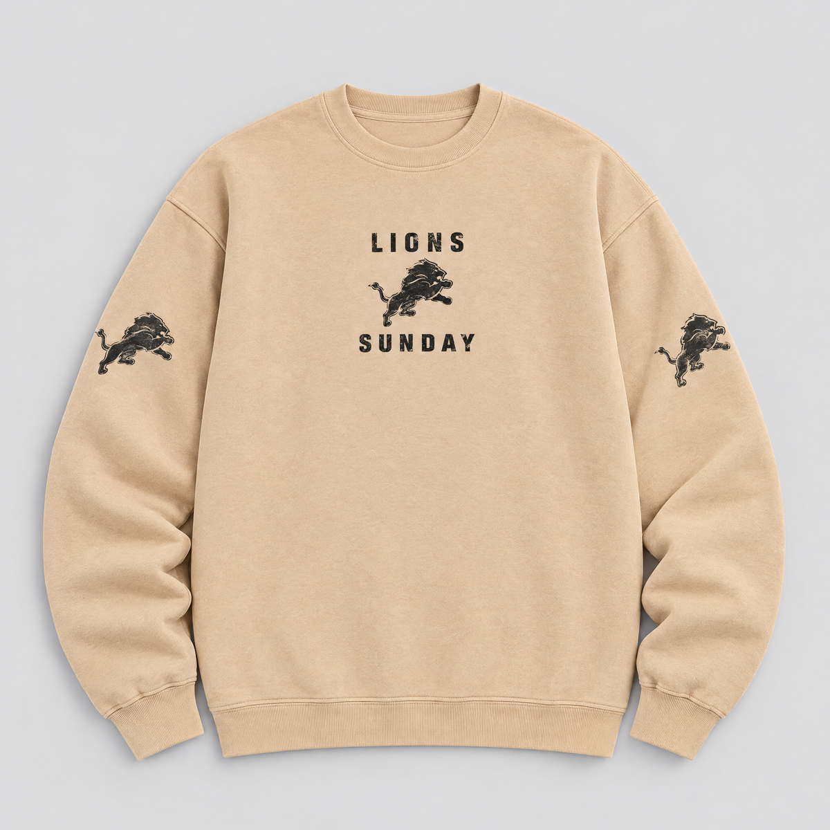 Lions Greyline Crewneck — Nude front
