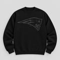 Patriots Blackout Crewneck — Black front