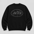 Jets Blackout Crewneck — Black front