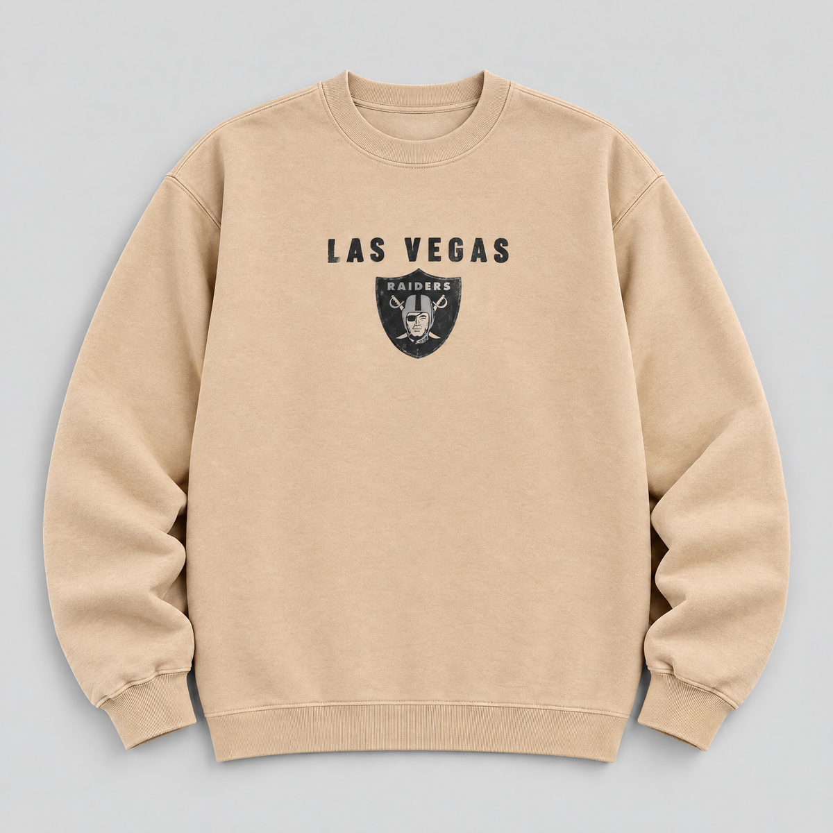 Raiders Greyline Crewneck — Nude front