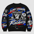 Raiders Stripline Crewneck — Black front