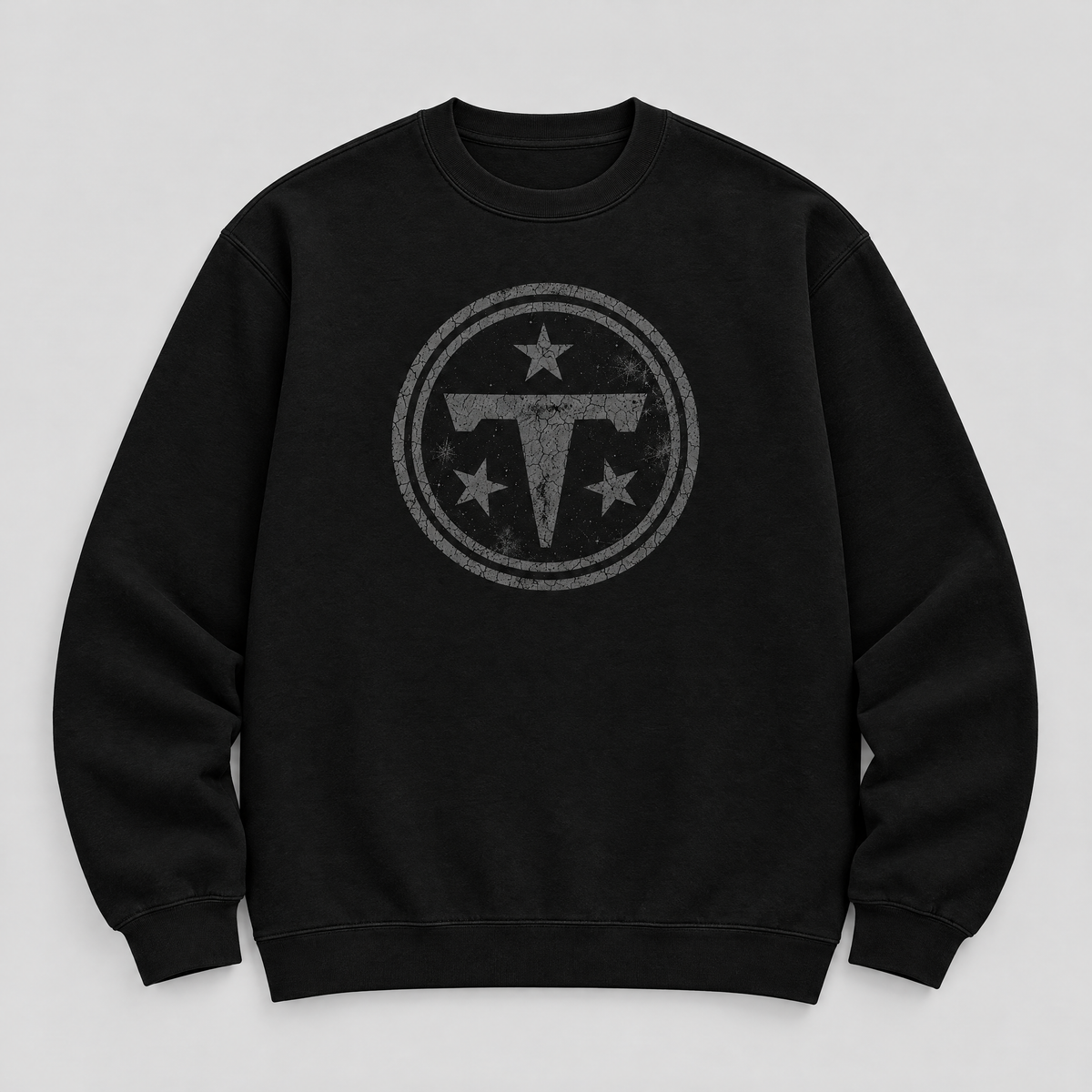 Titans Blackout Crewneck — Black front