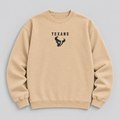 Texans Greyline Crewneck — Nude front