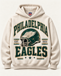 Philadelphia Eagles 1933 Helmet Heritage cream hoodie front