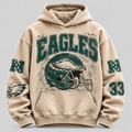Eagles Helmet Archive cream hoodie front