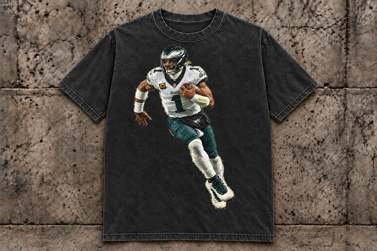 Eagles QB Painted Tee front