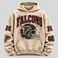 Falcons Helmet Archive cream hoodie front
