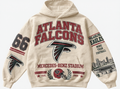 Atlanta Falcons Stadium Relic cream hoodie front