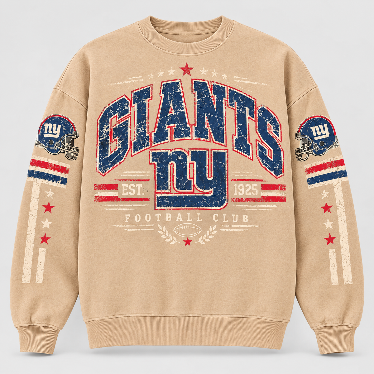 Giants Gridiron Crewneck — Nude — front