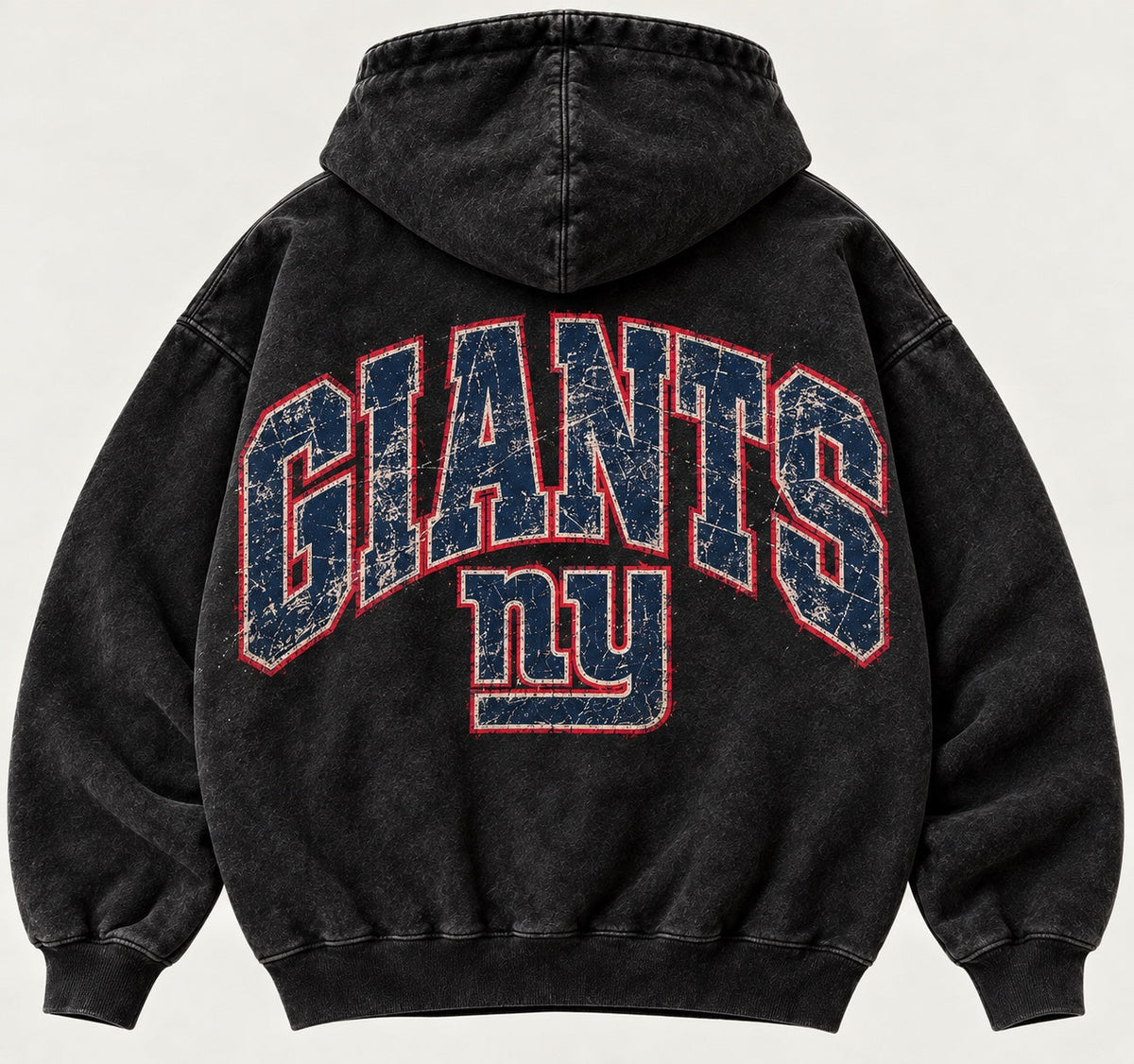 Giants MetLife washed black hoodie back