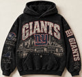 Giants MetLife washed black hoodie front