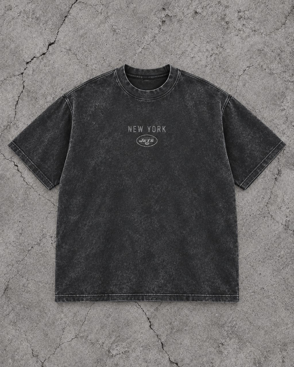 JETS GREYLINE TEE front