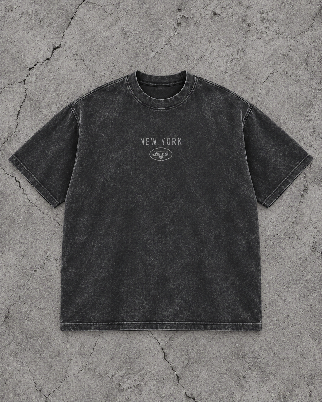 JETS GREYLINE TEE front