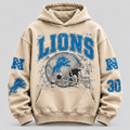 Lions Helmet Archive cream hoodie front