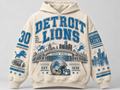 Detroit Lions Stadium Relic cream hoodie front