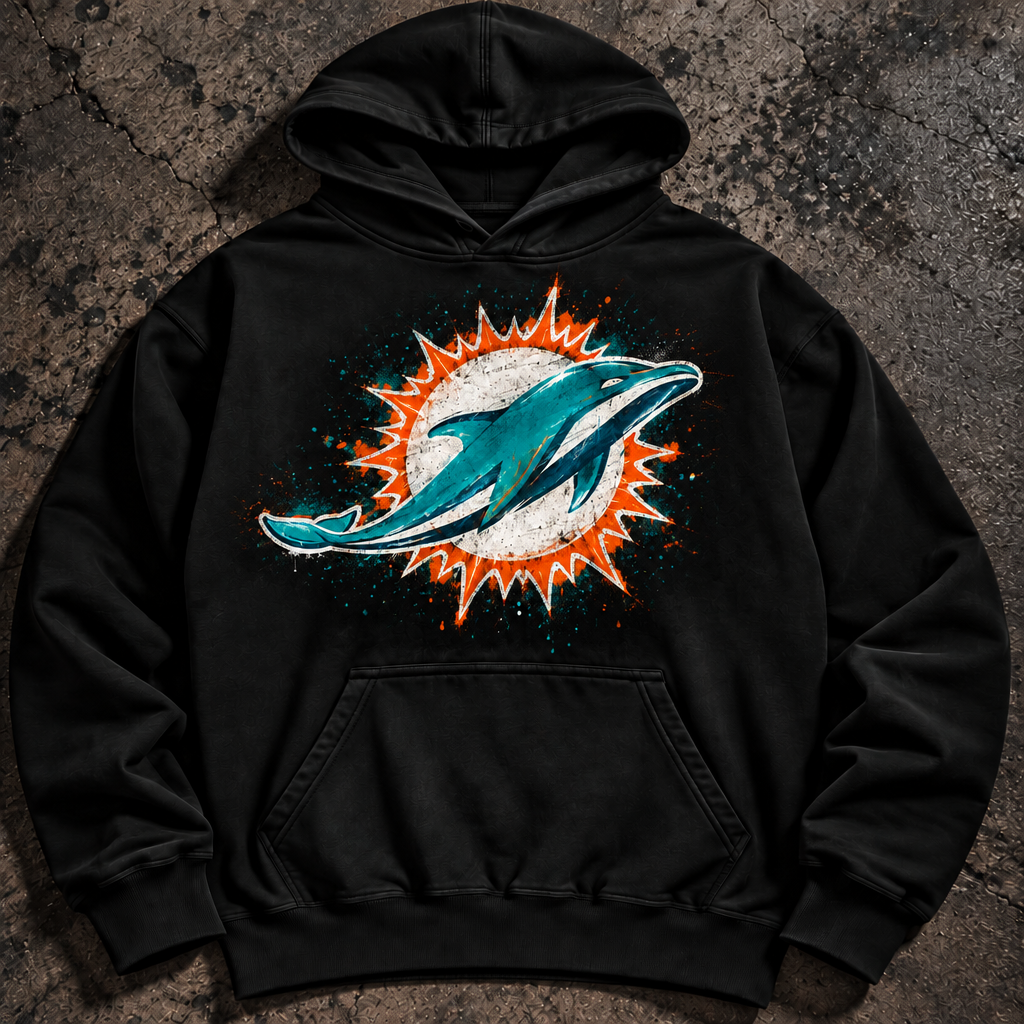 Miami Dolphins Paint the Town Hoodie