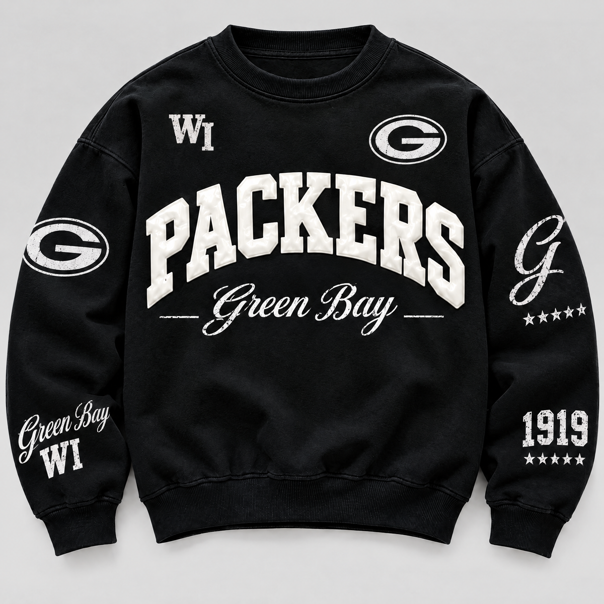 Green Bay Packers Varsity Crewneck front