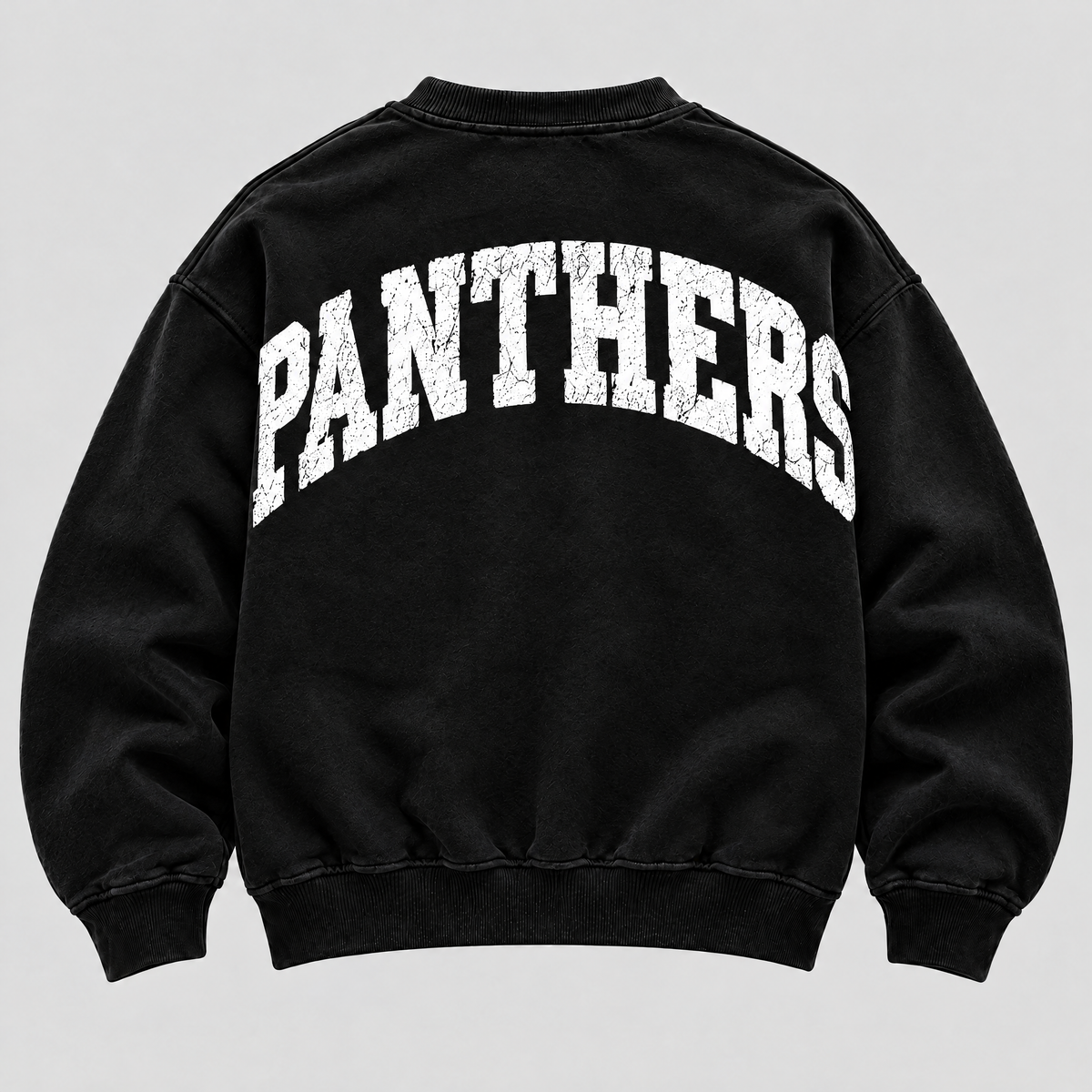 Carolina Panthers Varsity Crewneck back