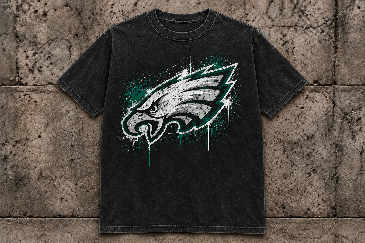 Eagles Paint the Town Tee front