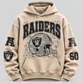 Raiders Helmet Archive cream hoodie front