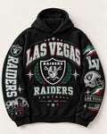 Raiders Laurel Club black hoodie front